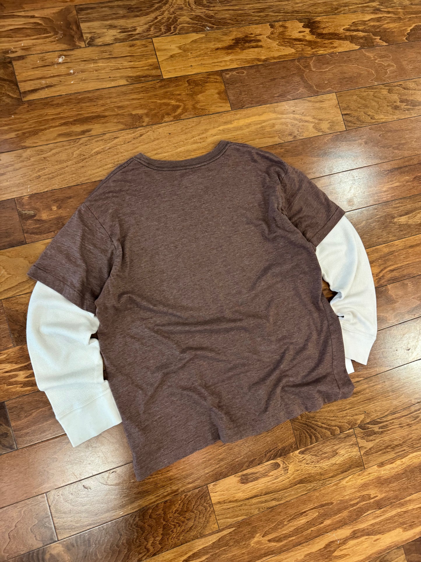 00s No Boundaries Brown Long Sleeve Thermal (XL)