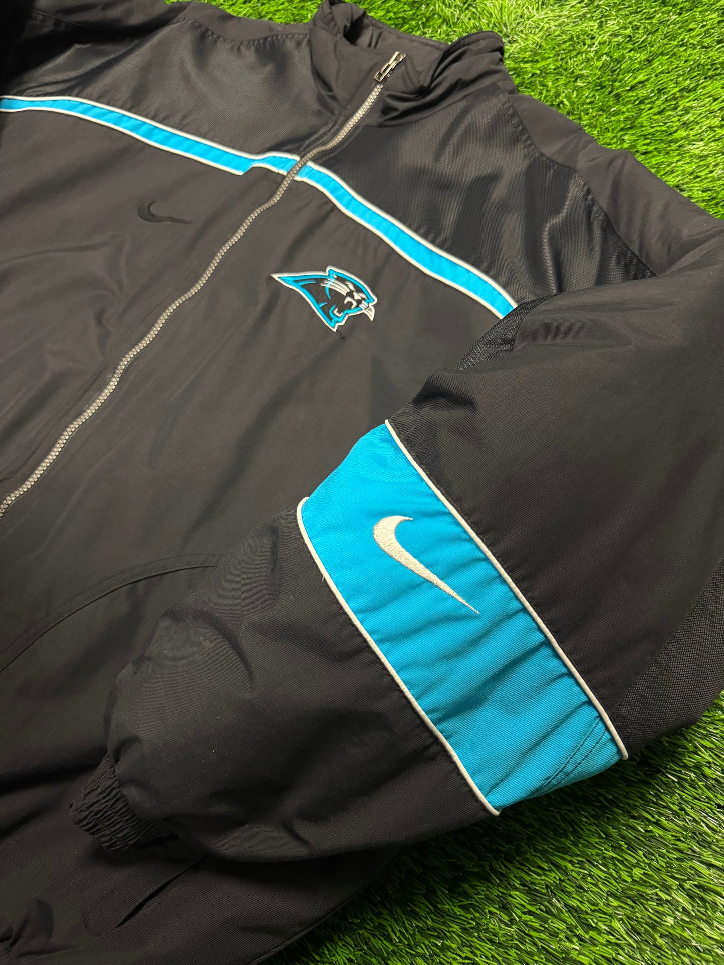 00s Carolina Panthers Vintage Nike Pro Line Puffer Jacket (XL)