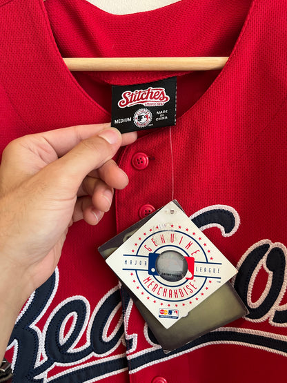 00s Boston Red Sox Stitches Baseball Jersey (M)