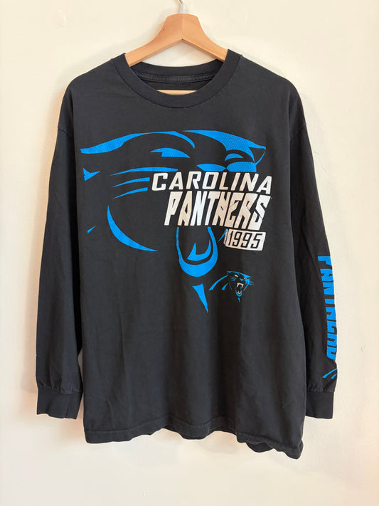 2010s Carolina Panthers Black Long Sleeve Shirt (L)