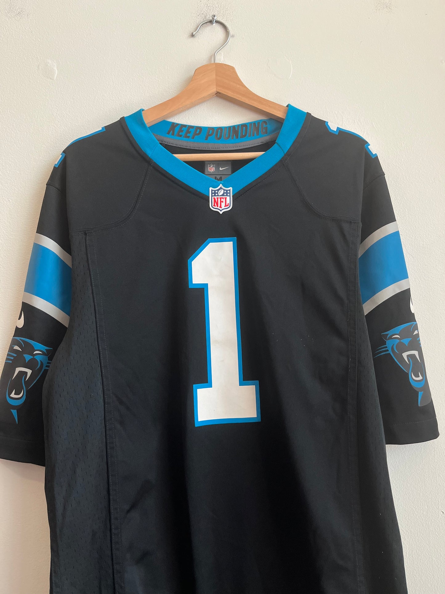 2010s Carolina Panthers Cam Newton Nike Home Jersey (M)