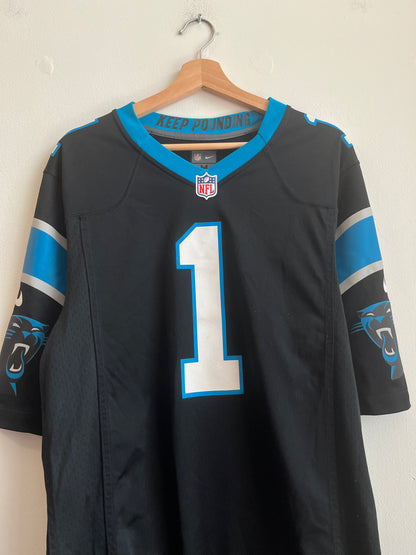 2010s Carolina Panthers Cam Newton Nike Home Jersey (M)