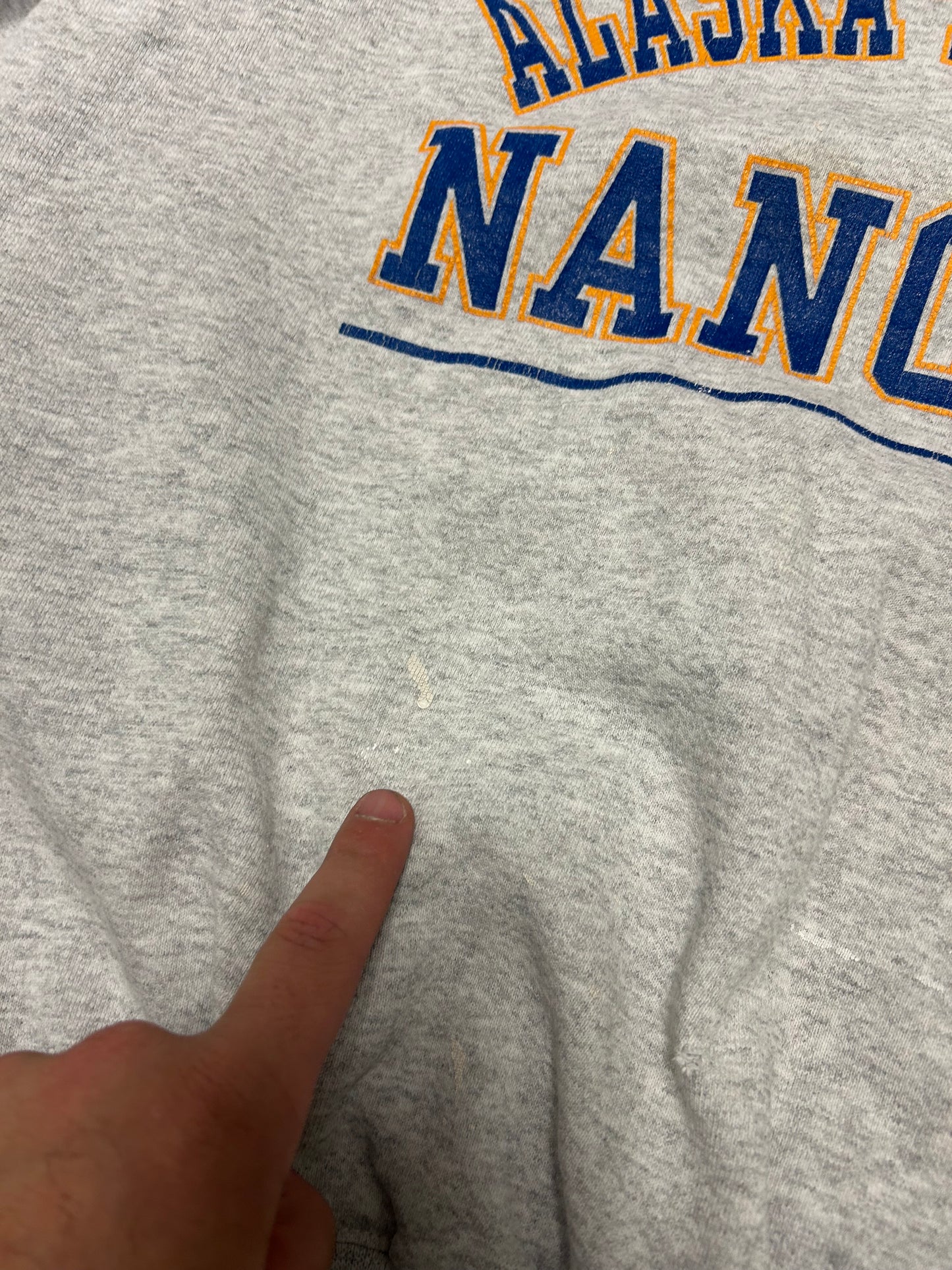 90s University Of Alaska-Fairbanks Nanooks Spell Out Crewneck (XL)