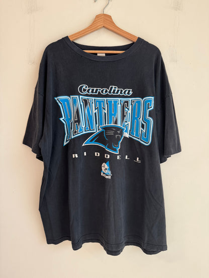 1997 Carolina Panthers Riddell Black Tee (XXXL)