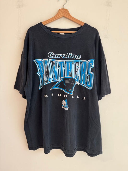 1997 Carolina Panthers Riddell Black Tee (XXXL)