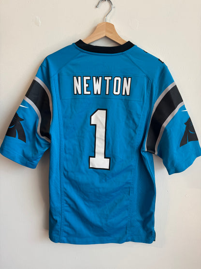 2010s Carolina Panthers Cam Newton Blue Nike NFL Jersey (S)