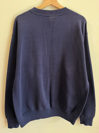 90s Duke Spell Out Soffe Navy Crewneck (XL)