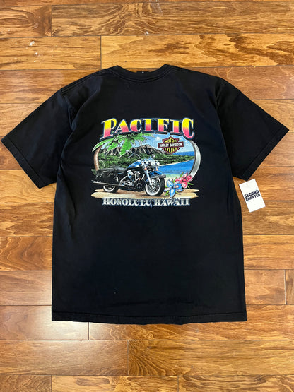00s Harley Davidson Flames Hawaii Tee (XL)