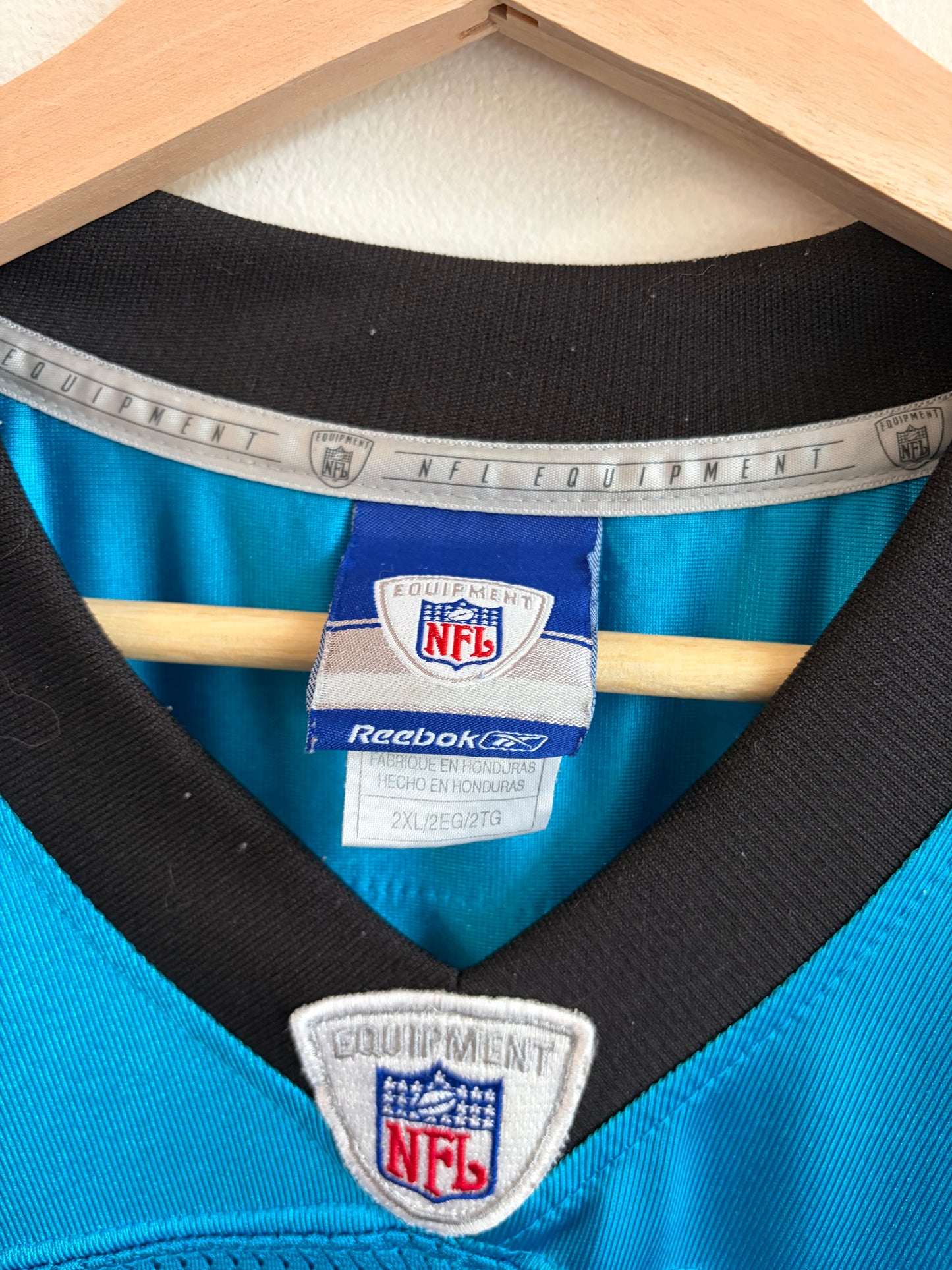 00s Carolina Panthers Steve Smith Blue Reebok Jersey (XXL)