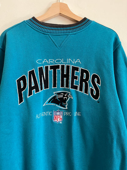 1996 Carolina Panthers Logo Athletic Embroidered Crewneck (L)