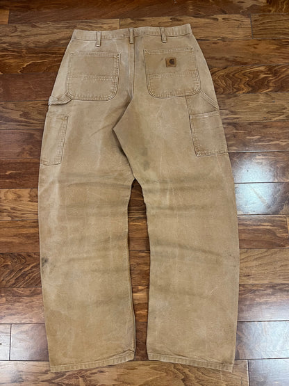 00s Carhartt Dark Tan Workwear Pants (34 x 34)