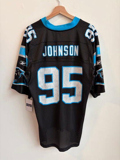 00s Carolina Panthers Charles Johnson Reebok Home Jersey (M)