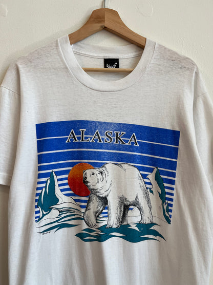 1987 Alaska Polar Bear Nature Tee (L)
