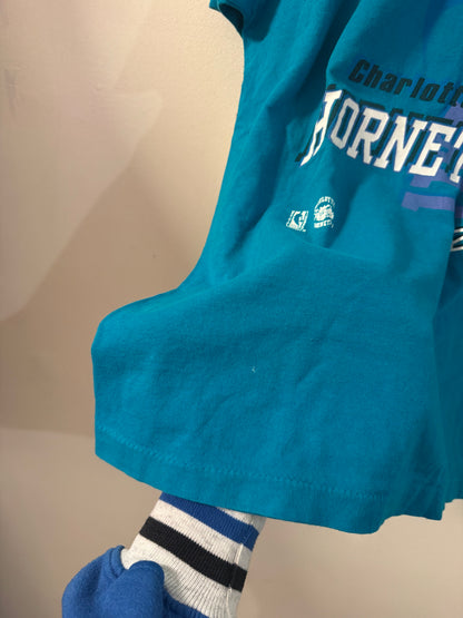 90s Charlotte Hornets Teal Artex Tee (XL)