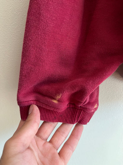 90s BUM Equipment Stained Cropped Crewneck (M)
