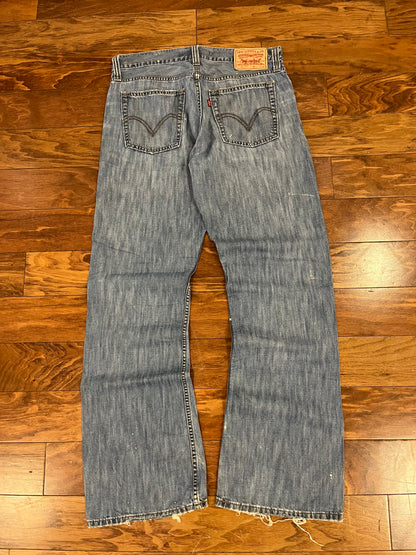 2009 Levi's 527 Paint Splatter Boot Cut Jeans (32 x 32)