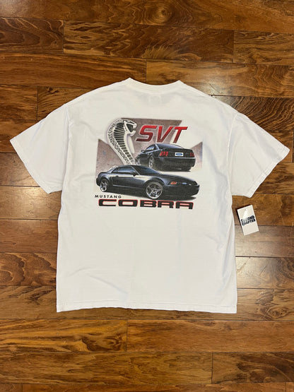 00s Ford Mustang Cobra White Tee (XL)
