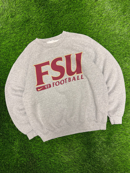 1997 Florida State University FSU Football Vintage Nike Crewneck (L)