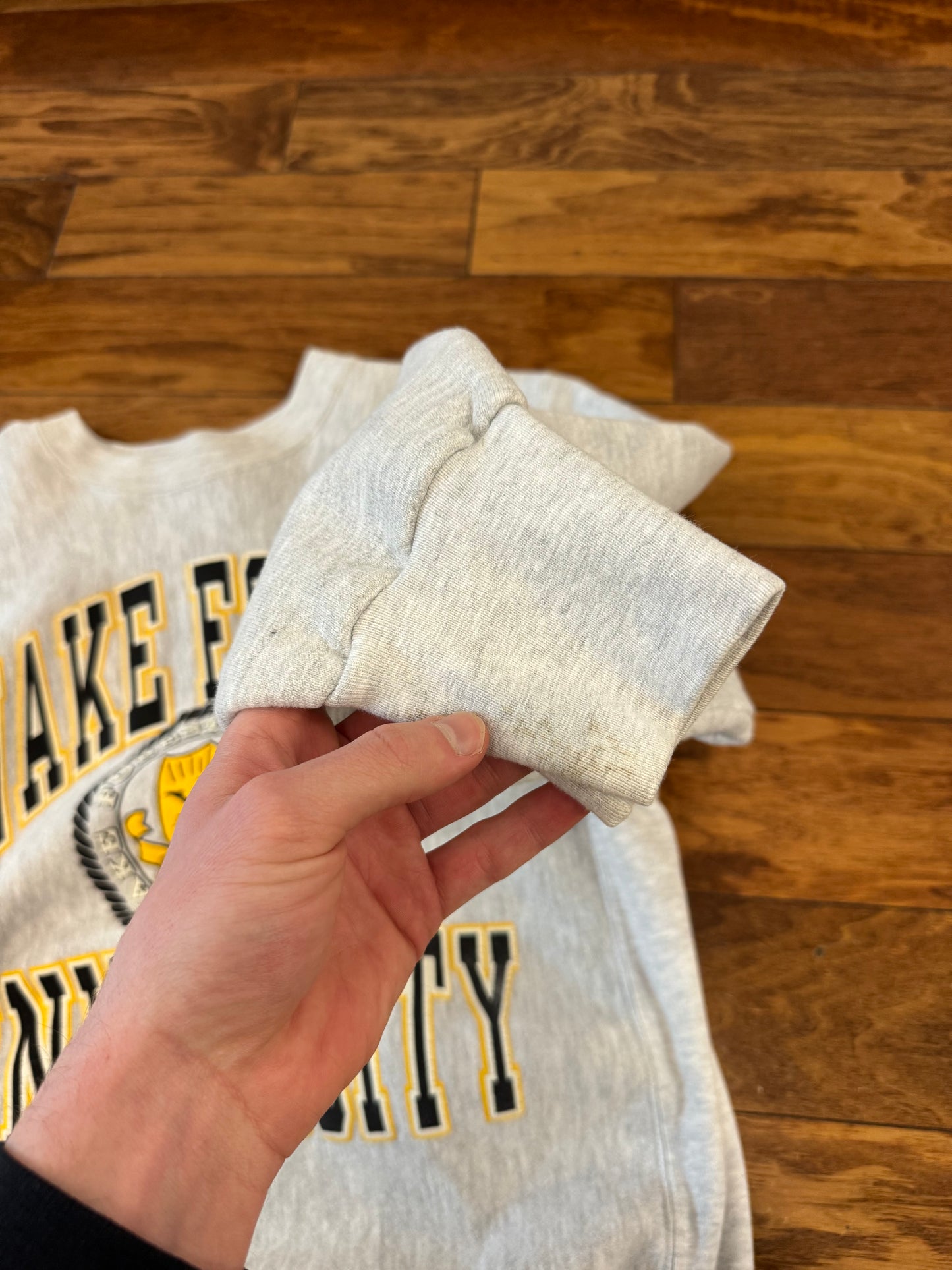 90s Wake Forest University Reverse Weave Vintage Crewneck (L)