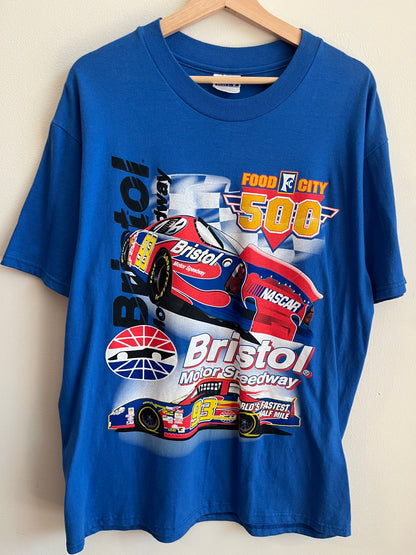 00s Nascar Bristol Motor Speedway Food City 500 Tee (L)