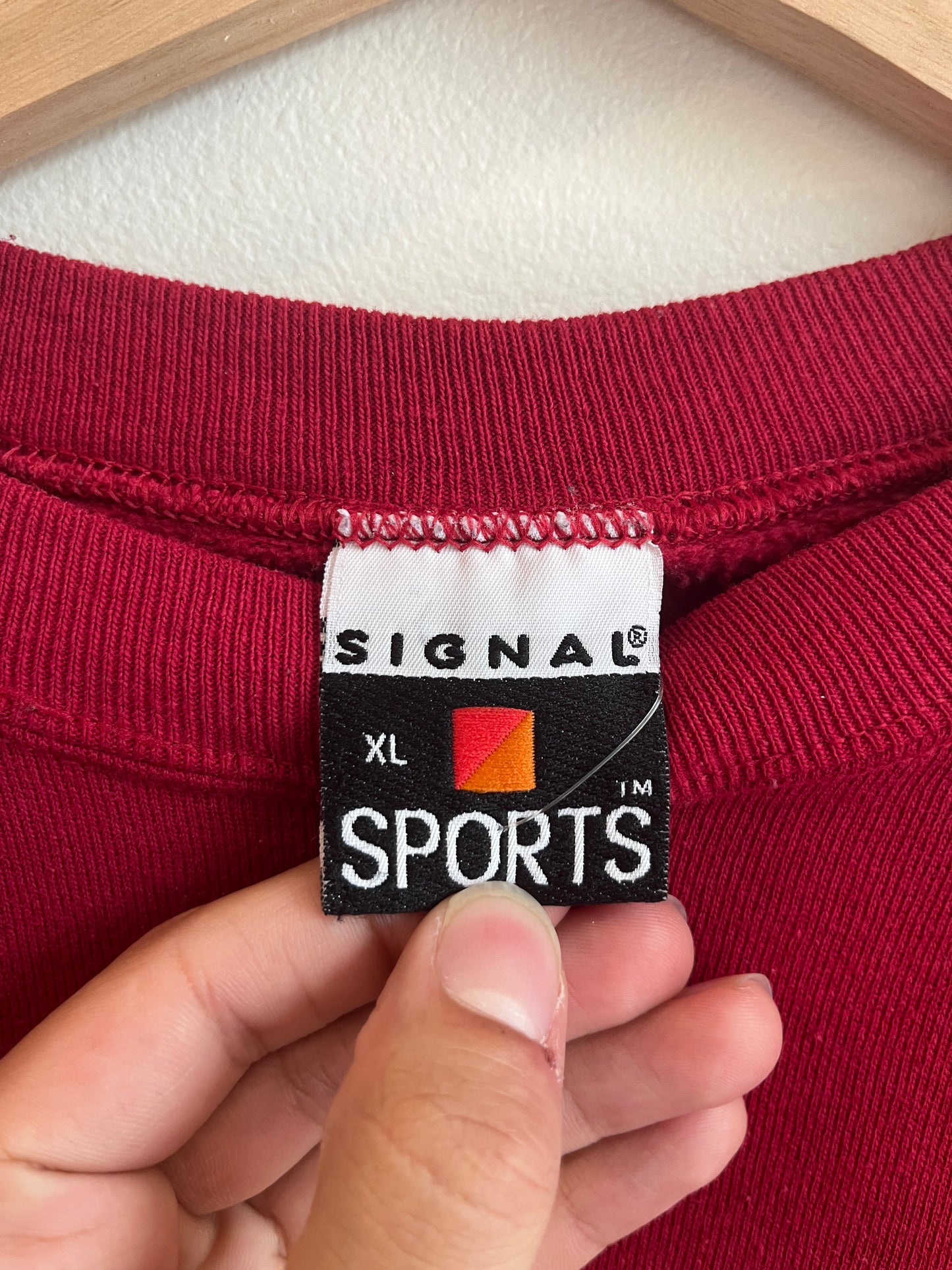 90s Florida State University Seminoles Signal Crewneck (XL)
