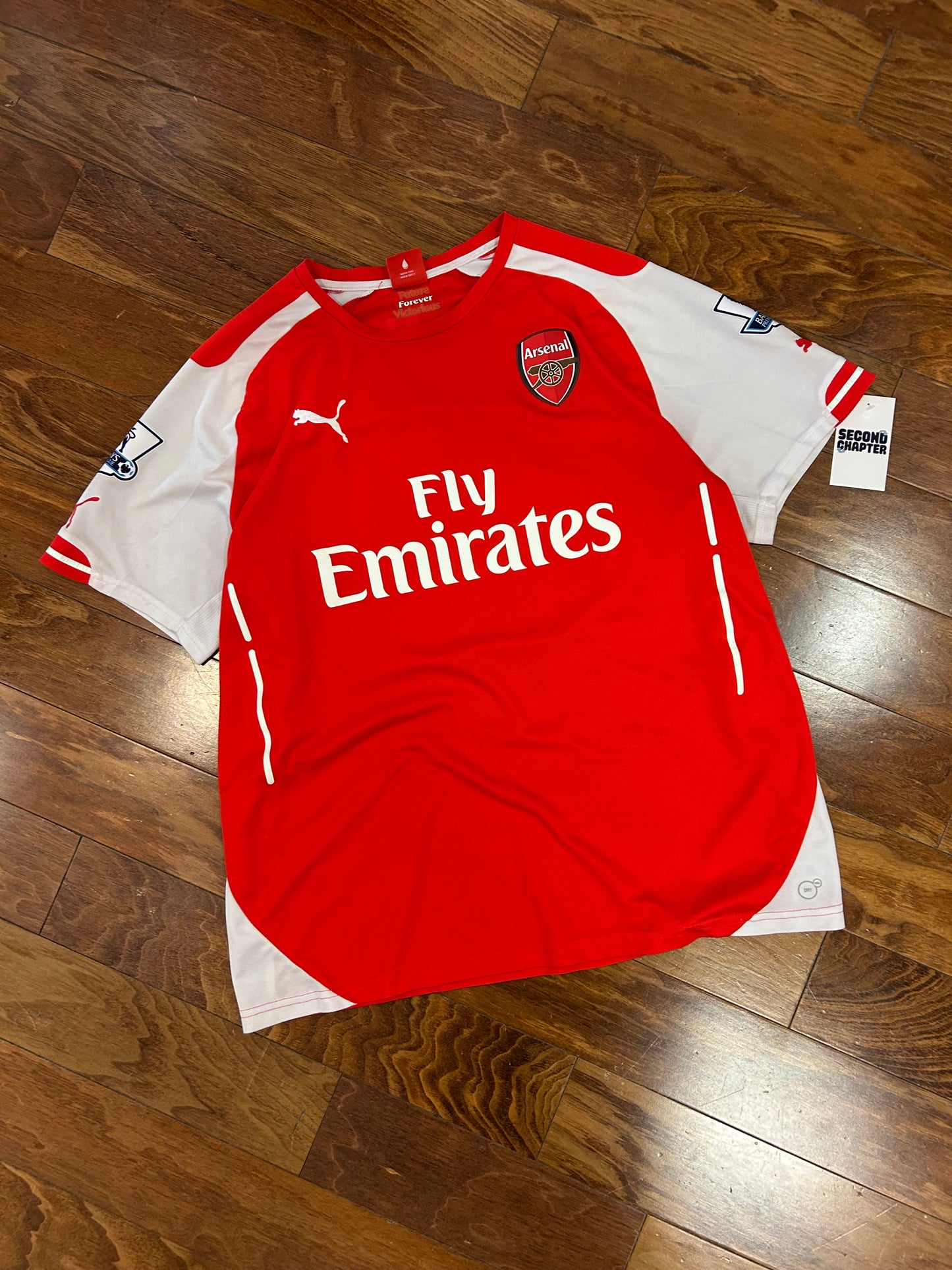Arsenal Puma Henry #14 Premier League Soccer Jersey 2014-15 Kit (XL)