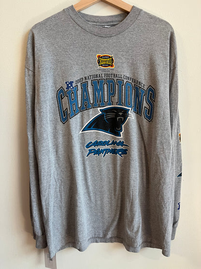 2003 Carolina Panthers Super Bowl Essential Long-Sleeve (XL)