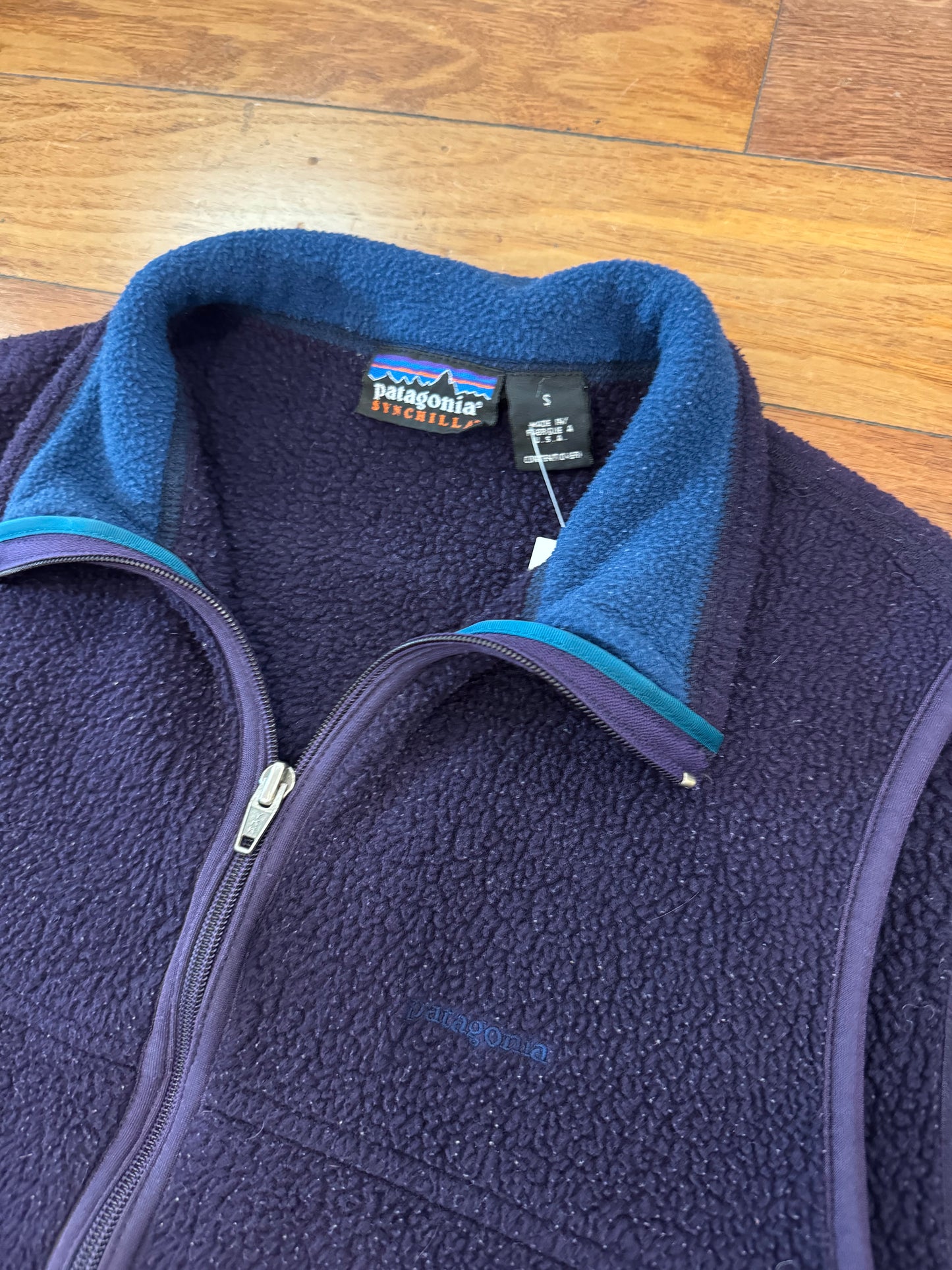 90s Patagonia Synchilla Essential Purple Vest (S)
