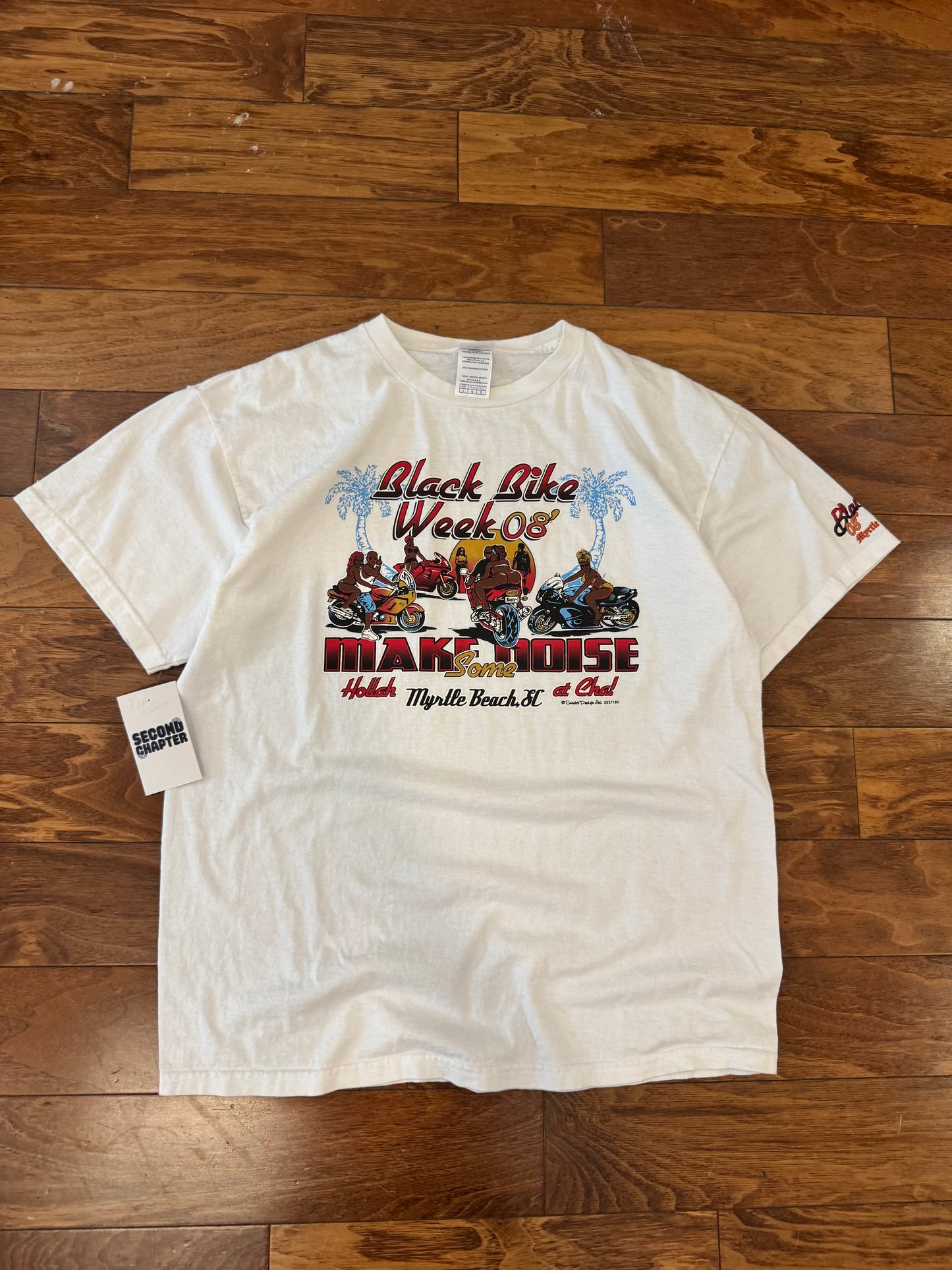 2008 Black Bike Week "Make Noise" Tee (L)