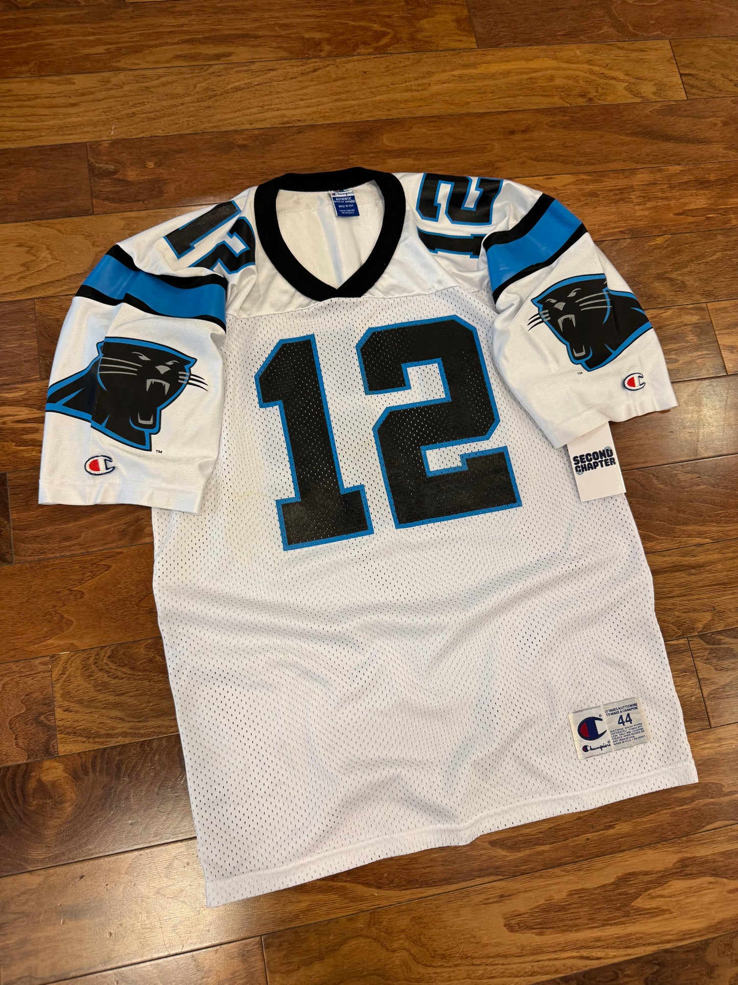 90s Carolina Panthers Kerry Collins Away Champion Jersey (M)