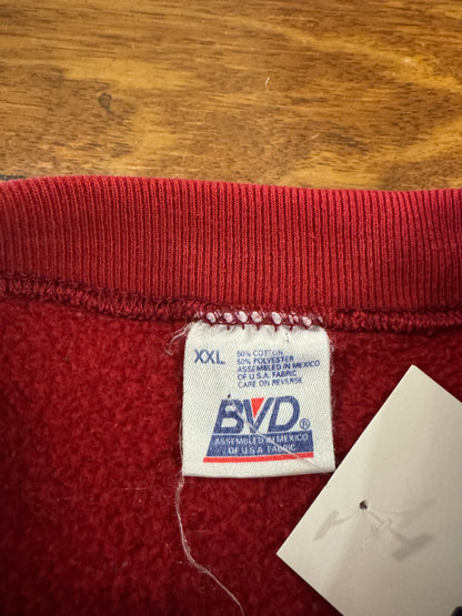 90s New York Yankees BVD Maroon Embroidered Crewneck (XXL)
