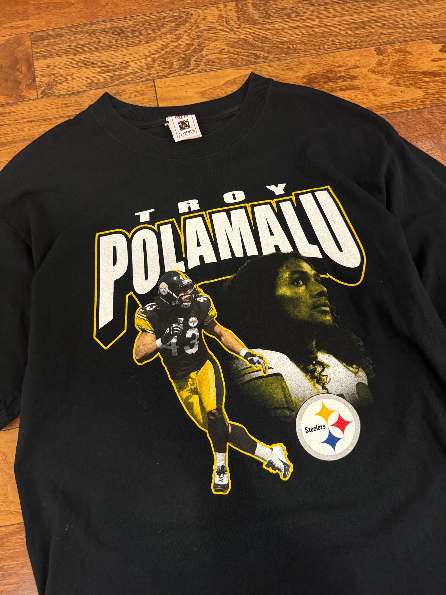 00s Pittsburgh Steelers Troy Polamalu Tee (L)