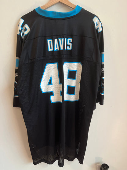 00s Carolina Panthers Stephen Davis Home Reebok Jersey (XXL)
