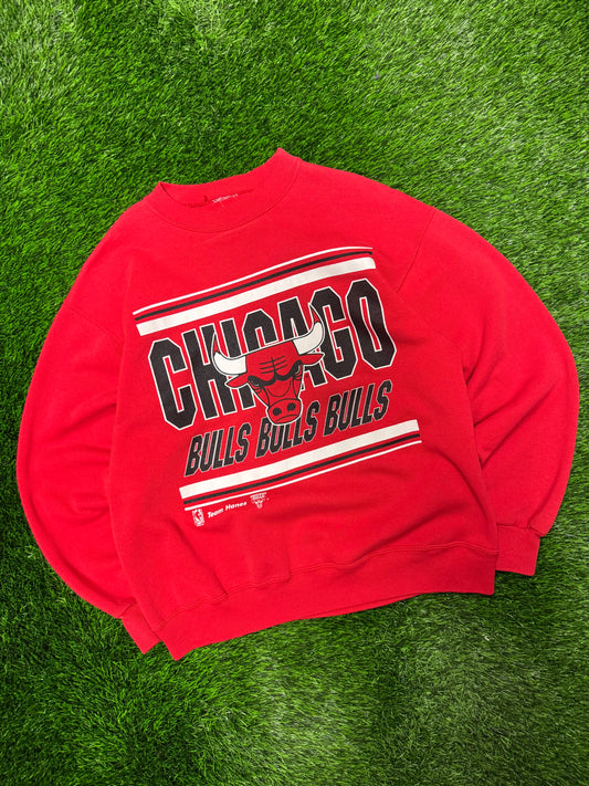 90s Chicago Bulls Vintage Team Hanes Crewneck (L)