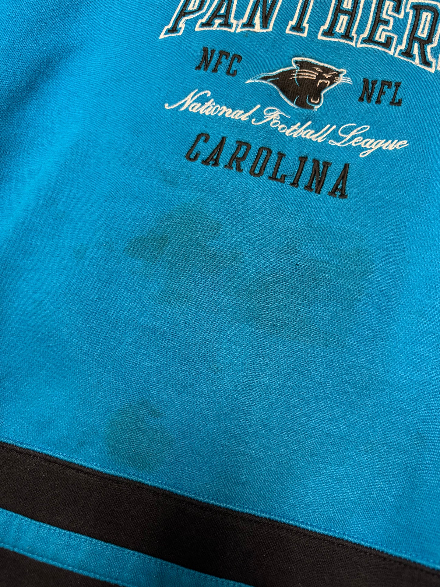 90s Panthers Pro Player Embroidered Boxy NFL Crewneck (XL)