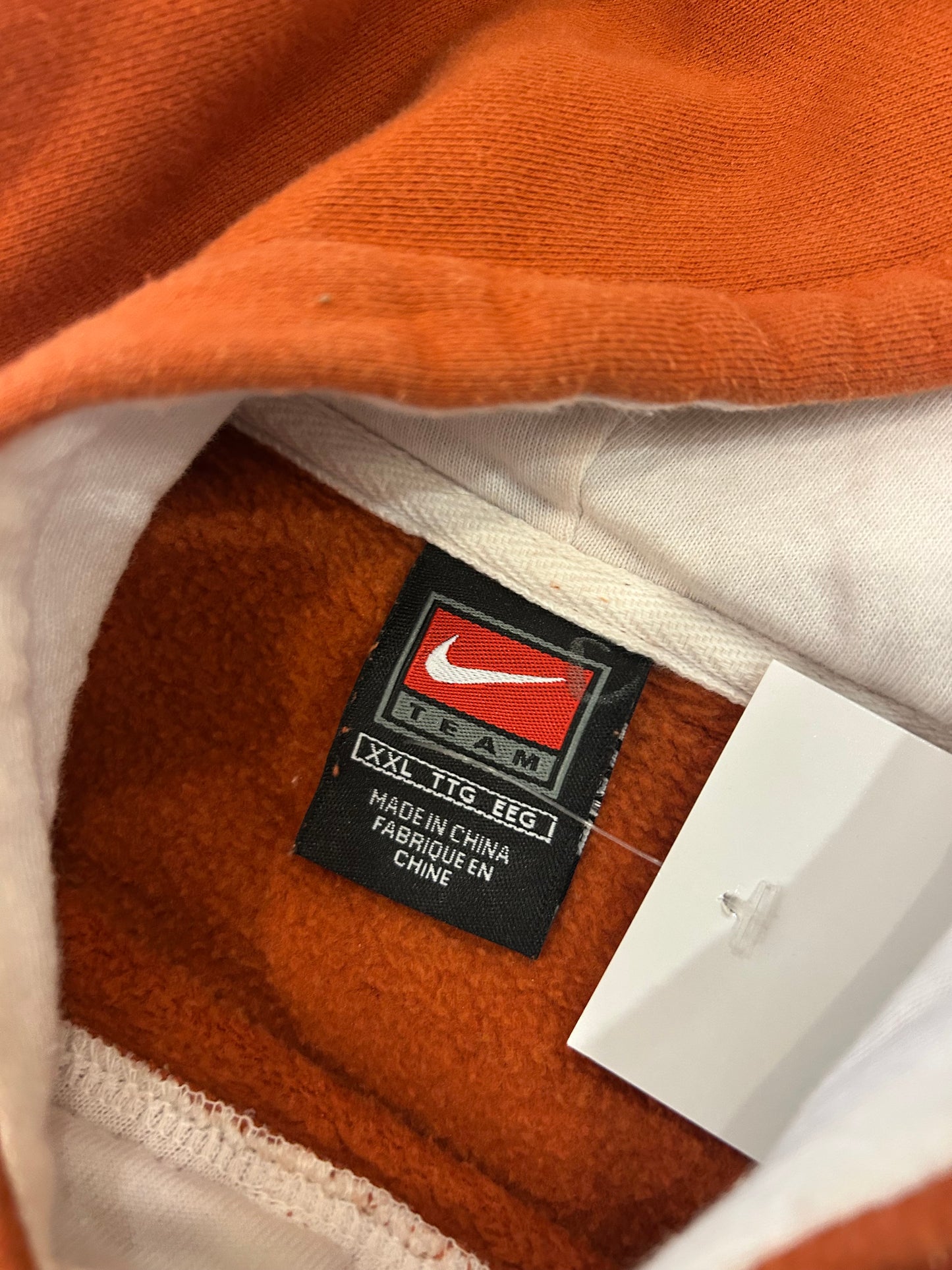 00s University of Texas Vintage Nike Center Swoosh Hoodie (XXL)