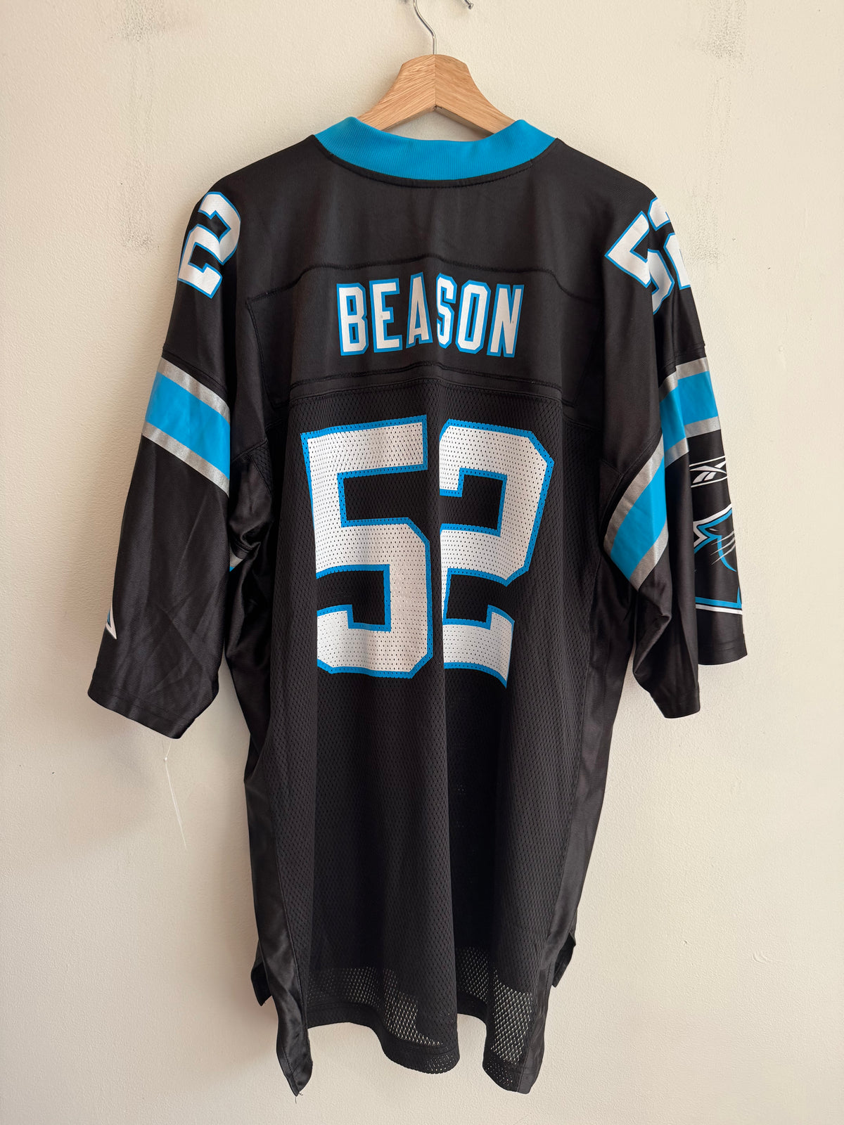 00s Carolina Panthers Jon Beason Reebok Home Jersey (XL)