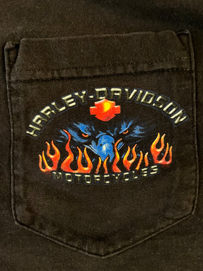 00s Harley Davidson Flames Hawaii Tee (XL)