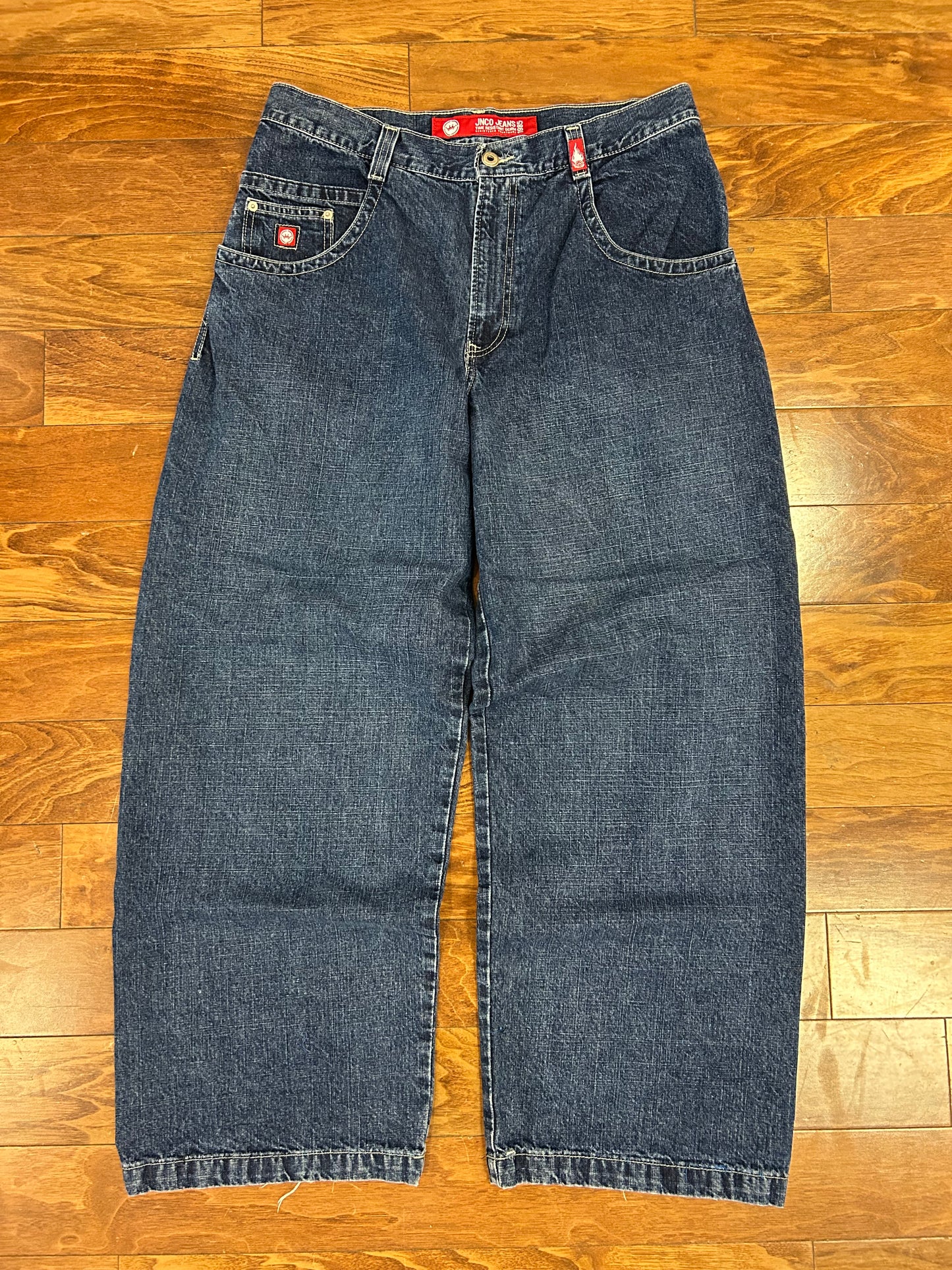 00s Jnco Tribals Tiger Graphic Vintage Baggy Jeans (36 x 32)