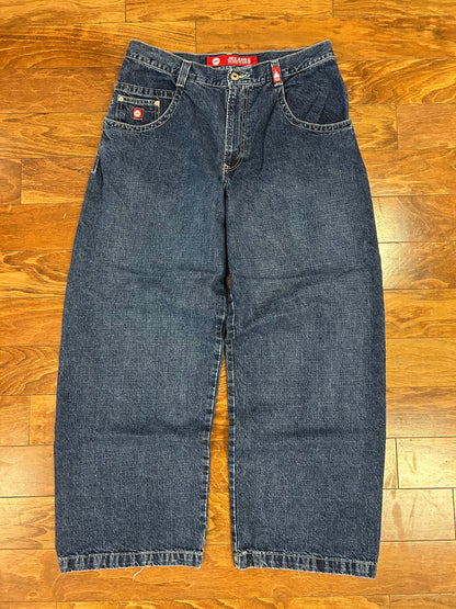 00s Jnco Tribals Tiger Graphic Vintage Baggy Jeans (36 x 32)