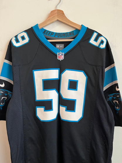 2010s Carolina Panthers Luke Kuechly Home Jersey (L)