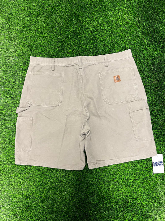 2007 Carhartt Beige Workwear Carpenter Shorts (42)