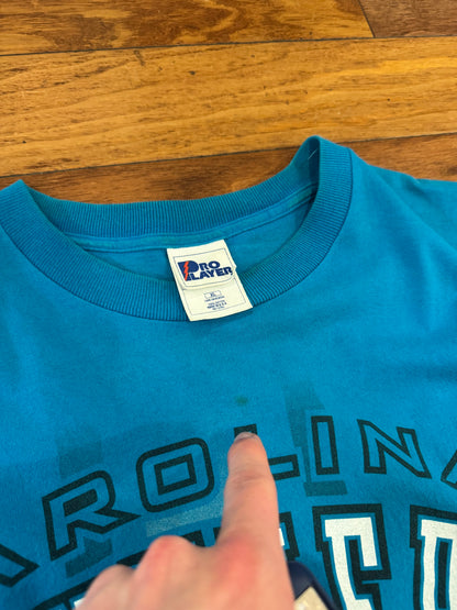 90s Carolina Panthers Pro Player Front/Back Vintage Tee (XL)