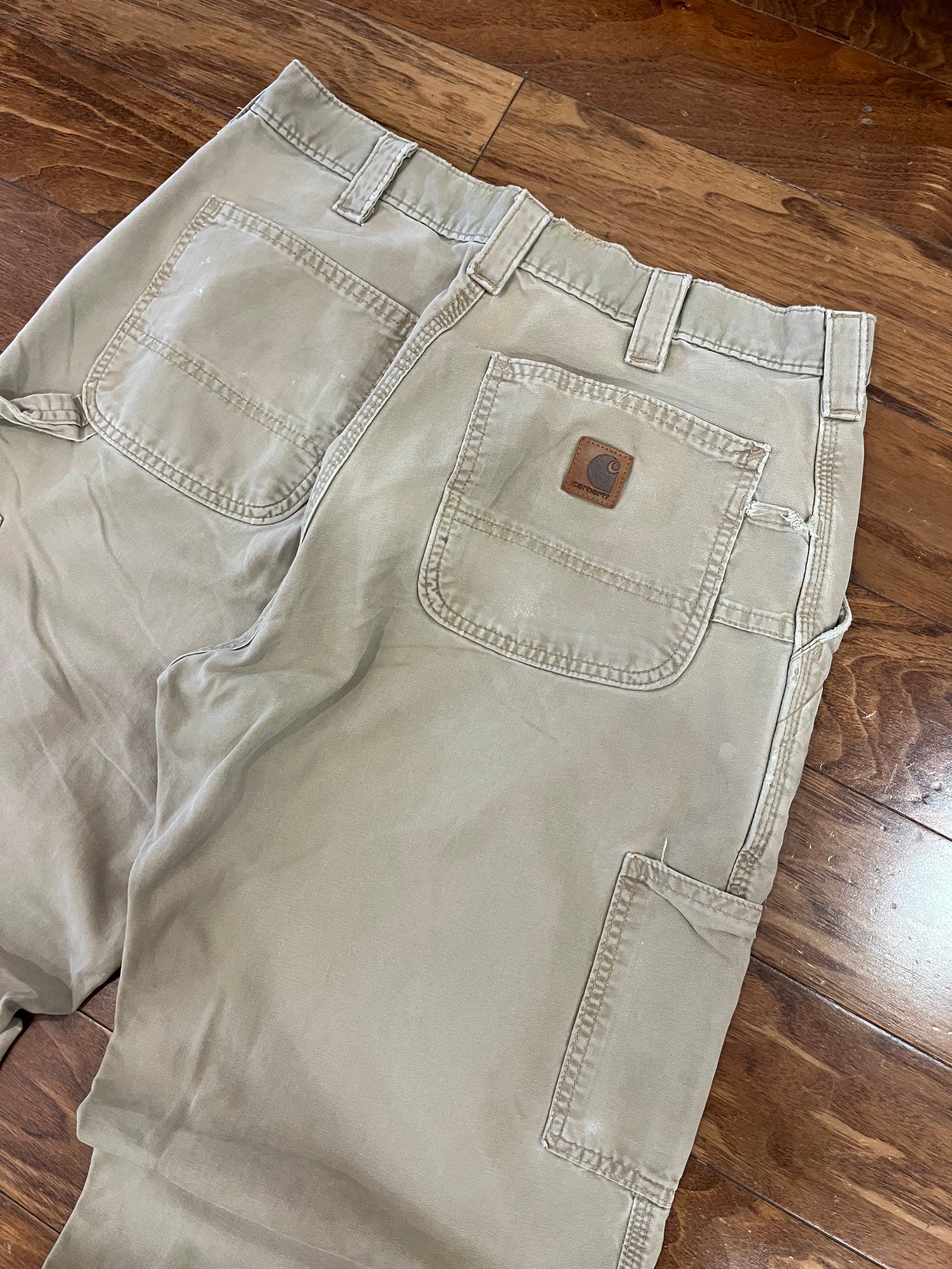 2018 Carhartt Khaki Carpenter Pants (34 x 32)