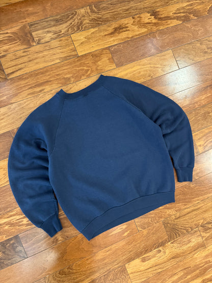 80s Notre Dame University Clover Navy Crewneck (L)