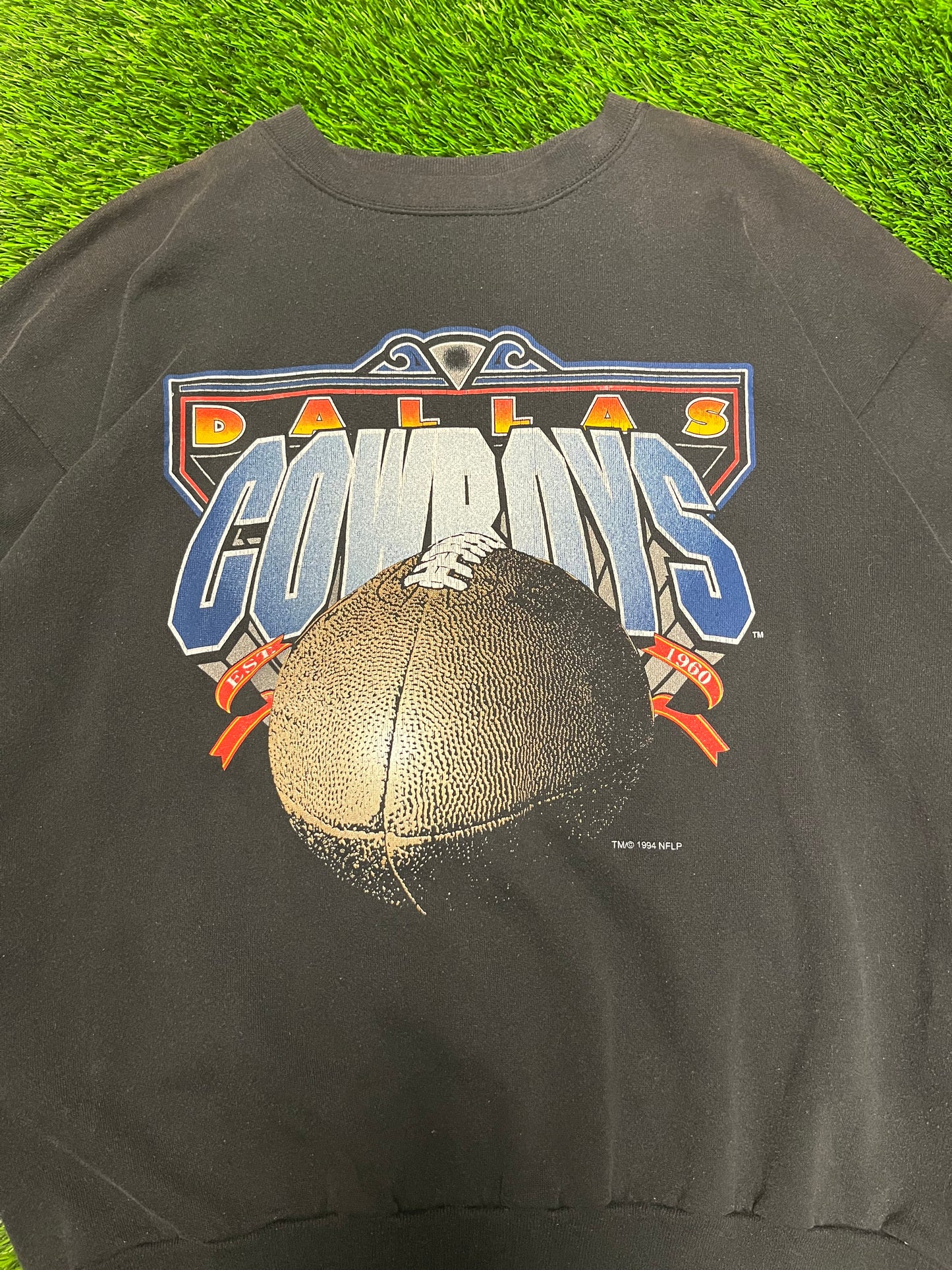 1994 Dallas Cowboys Spell Out Graphic Crewneck (L)