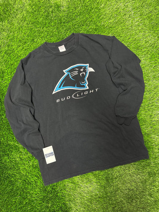 00s Carolina Panthers Bud Light Long-Sleeve Vintage Shirt (XL)