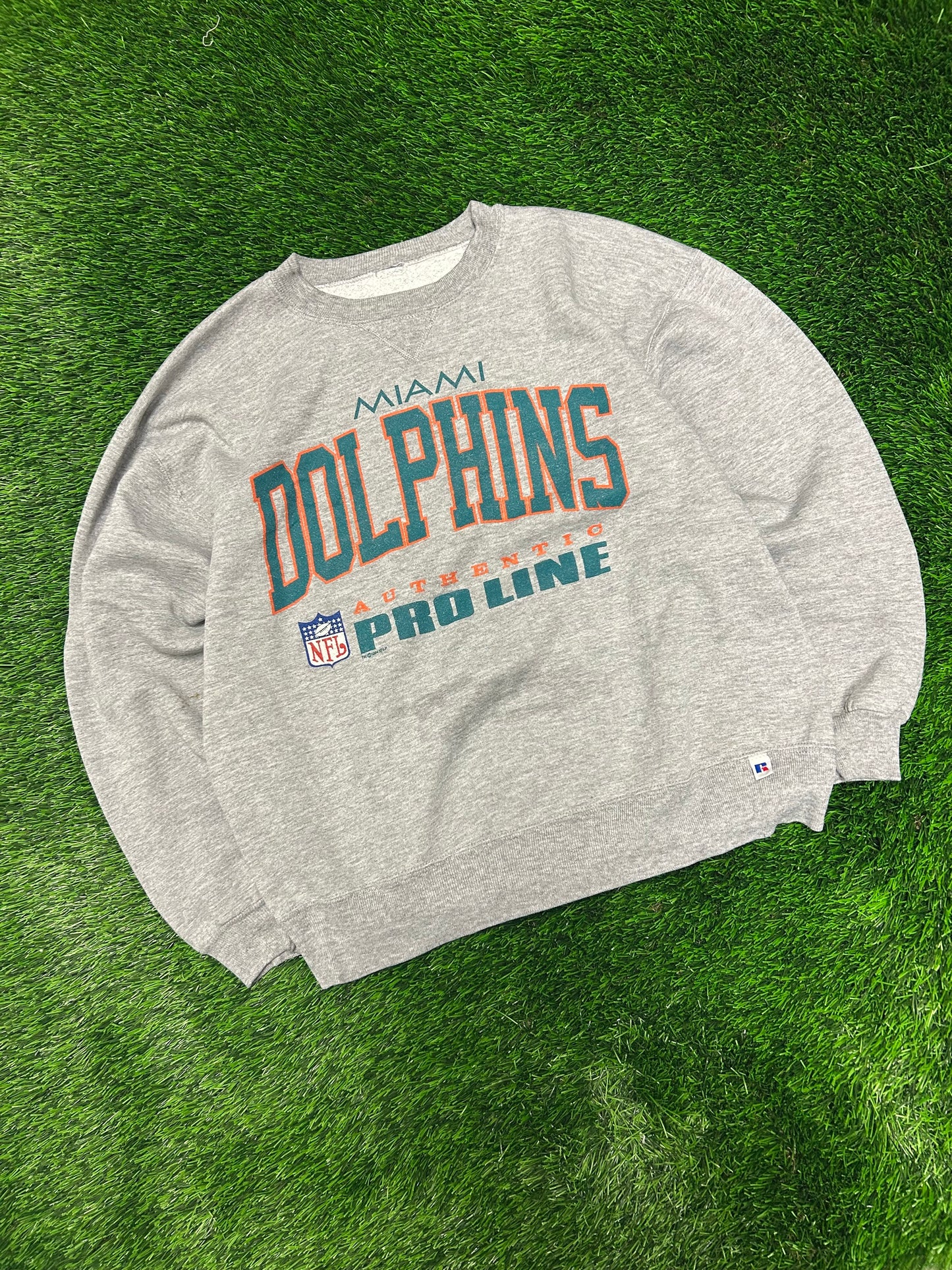 1994 Miami Dolphins Pro Line Russell Crewneck (L)