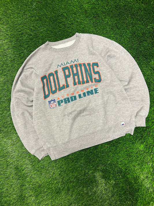 1994 Miami Dolphins Pro Line Russell Crewneck (L)
