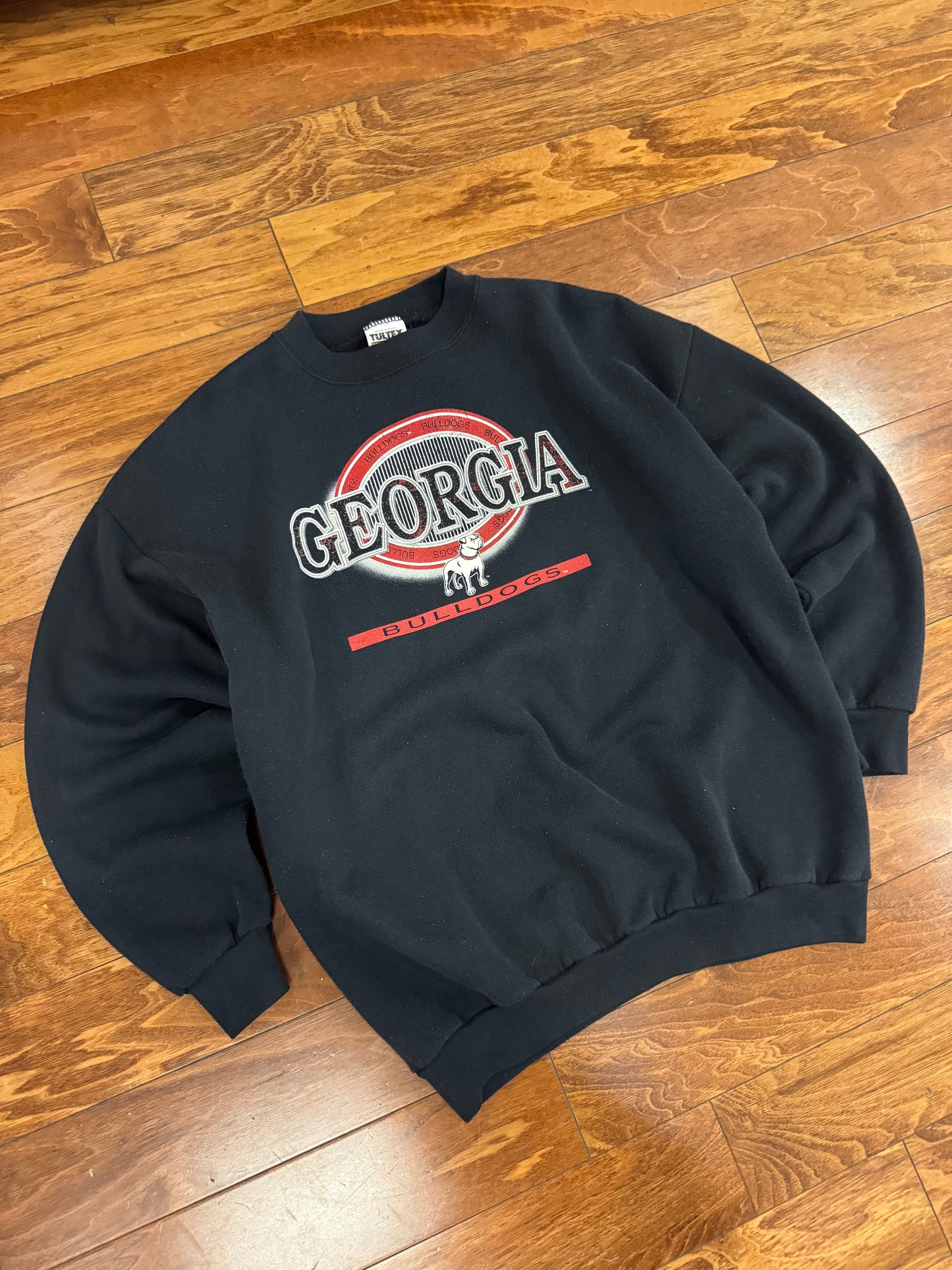 90s University of Georgia Bulldogs Spell Out Vintage Crewneck (XL)